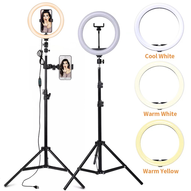 Auto Tracking Tripod - Светодиодная кольцевая лампа для селфи 6/10/12
