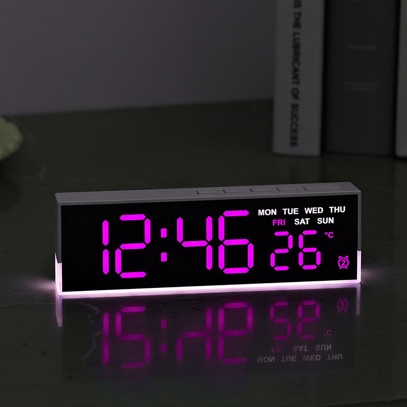 Modern Electronics Gadgets - Светодиодный цифровой будильник, температура недели, 2