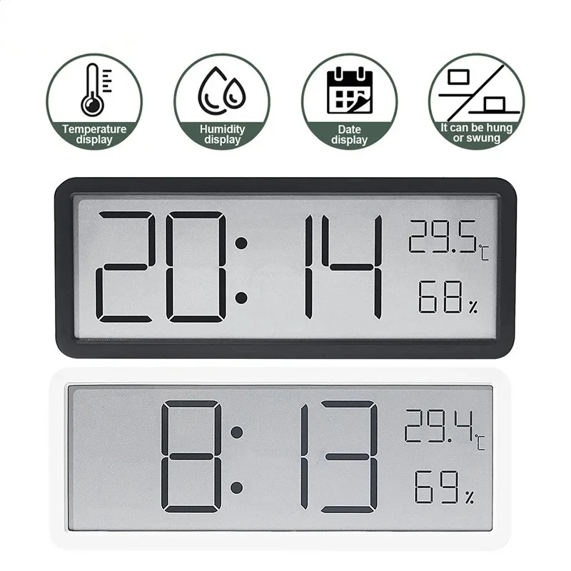 Modern Electronics Gadgets - Цифровые настенные часы с ЖК-экраном, время,
