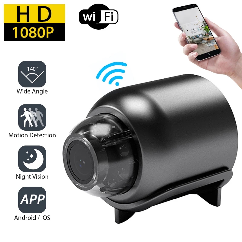 Compact Camera Mirrorless - Мини-камера 1080P HD с Wi-Fi, беспроводная