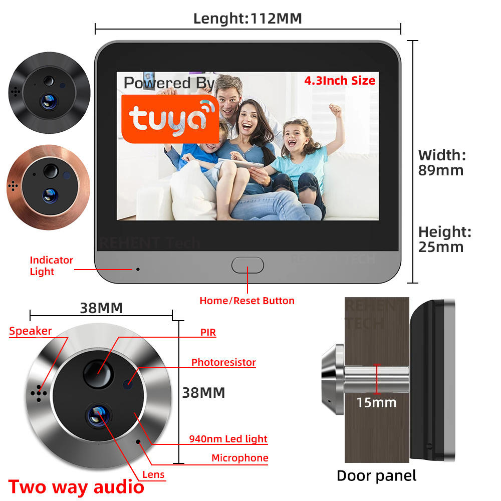 Compact Camera Mirrorless - Миниатюрный цифровой дверной видеоглазок с двусторонней