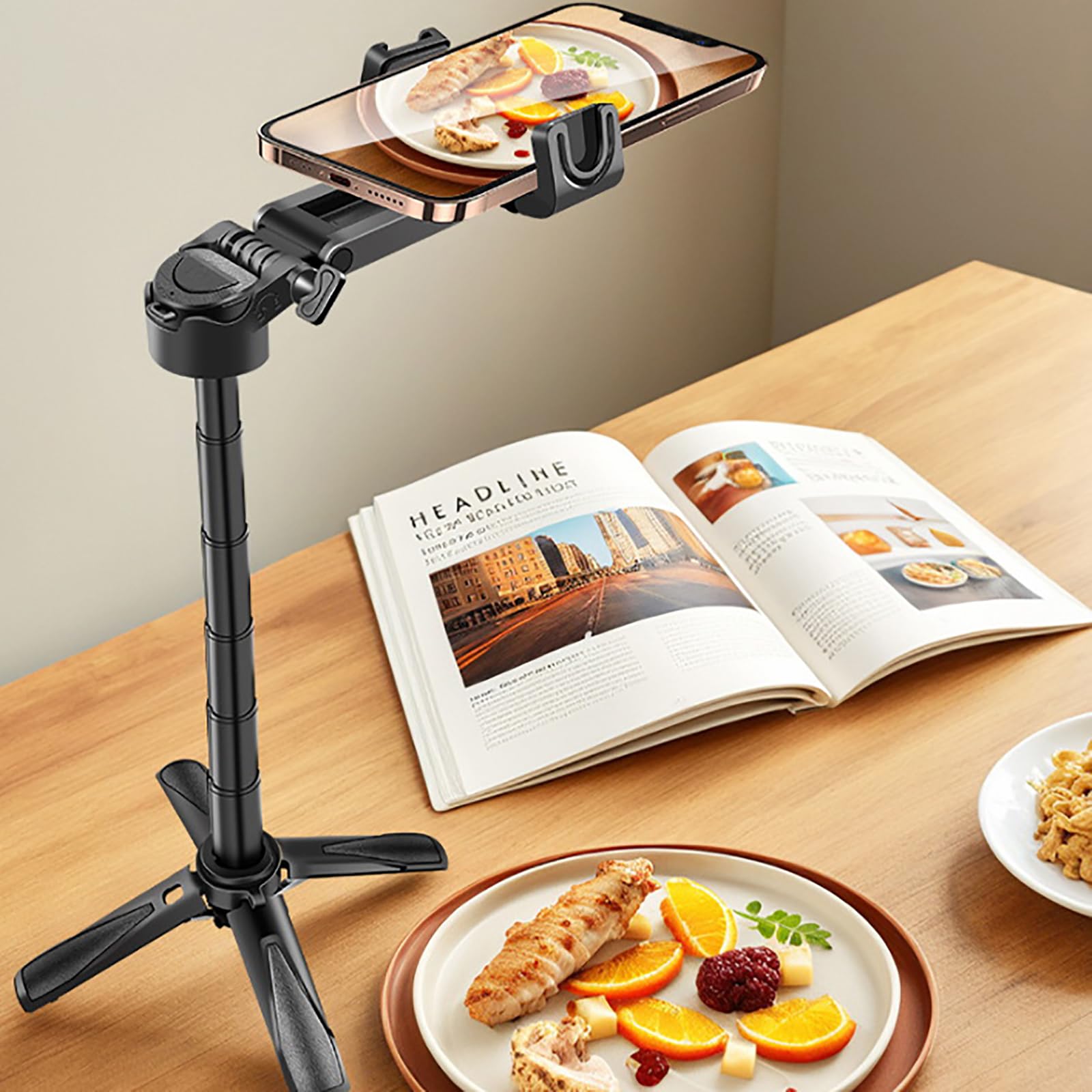 Штатив для селфи-палки 4-в-1,  – обзор и цена Auto Tracking Tripod